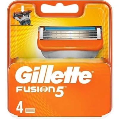 Afbeelding van Gillette Fusion 5 scheermesjes voor scheerapparaten, 4 reservemesjes nat scheerapparaat heren (oude versie)