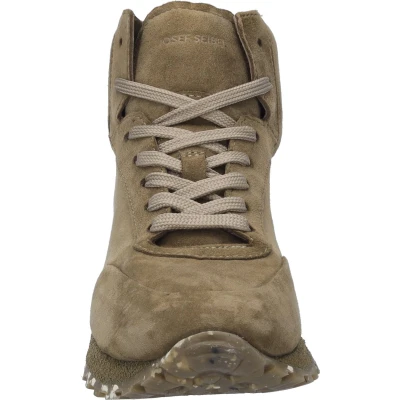 Afbeelding van Josef Seibel Adriana Sneakers hoog, Dames, Maat: 41, Taupe Veloursleer