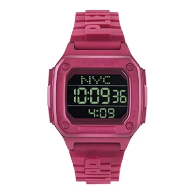 Afbeelding van Philipp Plein Hyper $Hock PWHAA0121 Horloge Siliconen Roze Ø 42 mm