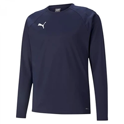 Afbeelding van Puma Teamliga Trainings Sweater, Heren, Maat: 3XL, Peacoat/puma white