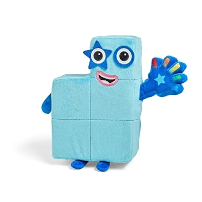 Afbeelding van Learning Resources Genummerd blok interactief pluche dier vijf tellen, vanaf 3 jaar, speelgoed dat oplicht, 12 zinnen, nummer van de nummerblocks, HM95352 UK, blauw, eenheidsmaat