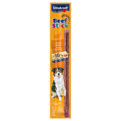Afbeelding van 12g Beef Stick® 25x Kalkoen Vitakraft Hondensnacks