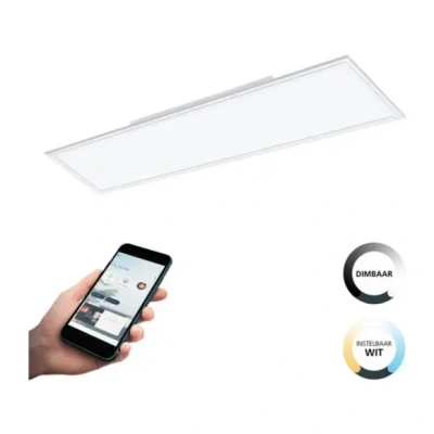 Afbeelding van EGLO connect.z Salobrena Z Smart Plafondlamp 120 cm wit Instelbaar licht Dimbaar Zigbee