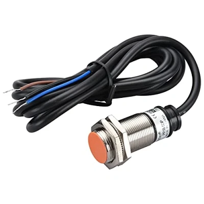 Afbeelding van Heschen Inductieve nabijheidssensor PR18 5DP cilindrisch type, detectie 5 mm, M18 rond, 12 24 VDC 3 aderig, afgeschermd, PNP, NO (normaal open) CE