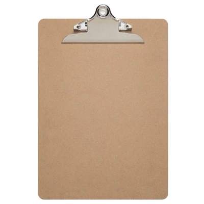 Image de Porte bloc portrait en isorel avec pince Maul Schneider