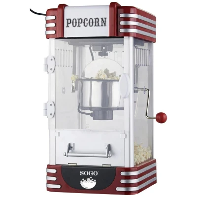 Afbeelding van SOGO Human Technology PAL SS 11350 Popcornmaker Zilver rood
