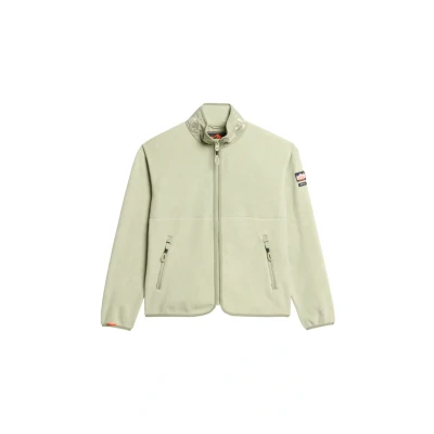 Afbeelding van Superdry Active FULL ZIP Fleecejas, Dames, Maat: 36, Dusty sage