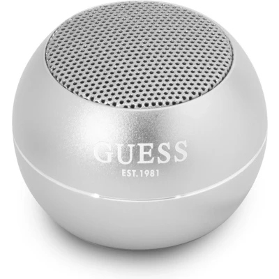 Afbeelding van Guess Mini Bluetooth Speaker 3W vermogen &amp; 4 uur speeltijd Grijs