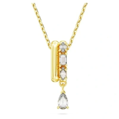 Afbeelding van Swarovski dames Dextera ketting verguld in de kleur Goud, maat: US 7 = 17,3 mm