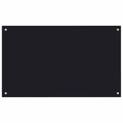 Image de vidaXL Dosseret de cuisine Noir 100x60 cm Verre trempé249492