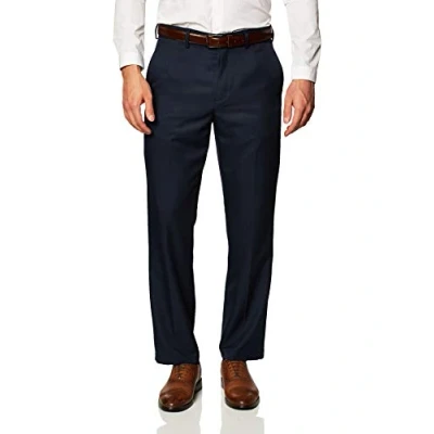 Image de Amazon Essentials Pantalon habillé à taille extensible pour homme, coupe classique, bleu marine, 88,9 x 71,1 cm (l L)