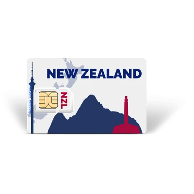 Afbeelding van Simkaart Nieuw Zeeland 12GB Data Prepaid Met Snel 4G/5G Internet En Bellen Op Reis In Australië Oceanië Airport Telecom