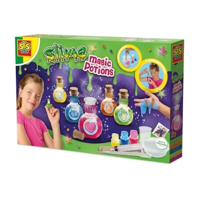 Afbeelding van SES Creative 15018 Slime Mix It Magic potions Maak je eigen slijm Meng jouw en giet het in de flesjes Versier Magisch Knutselen Meisjes