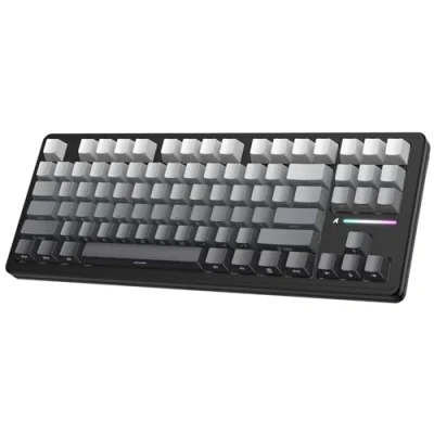 Afbeelding van ATTACK SHARK M87PRO Draadloos Mechanisch Gaming toetsenbord, Tkl, BT5.0/2.4G/USB C bekabeld, Hot Swap RGB Amerikaanse lay out, zijdruk met kleurverloop, maanlicht nacht