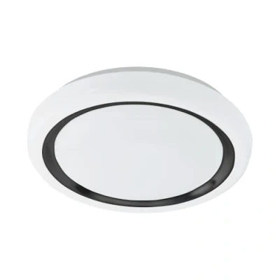 Afbeelding van EGLO Capasso Plafonnière LED Staal;Kunststof Zwart;Wit