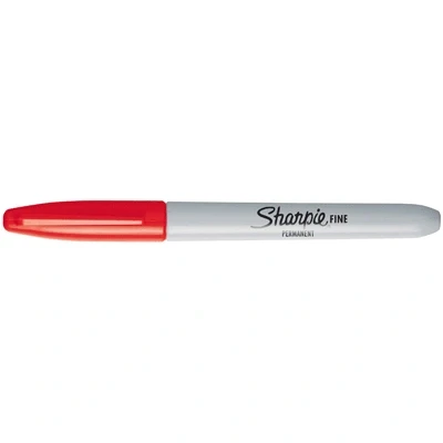 Image de Marqueur Permanent Sharpie Pointe Ogive Rouge