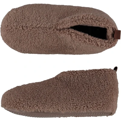 Afbeelding van Apollo Sloffen dames Mules Beige Teddy Wol maat 39/40 Pantoffels 40