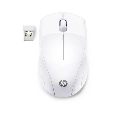 Image de HP 220 Souris 3 boutons sans fil 2.4 GHz récepteur USB blanc neige CTO pour Victus by Laptop 16; Pavilion Plus 14; x360 Laptop; Portable 14 15 17