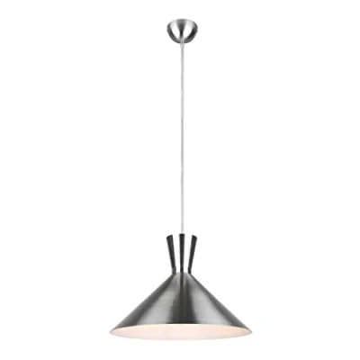 Afbeelding van Reality LED Hanglamp E27 Fitting 1 lichts Rond Nikkel Aluminium Ø˜35cm