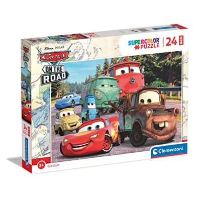 Afbeelding van Clementoni Puzzel 24 Stukjes Maxi Cars On The Road, Kinderpuzzels, 3 5 jaar, 24239