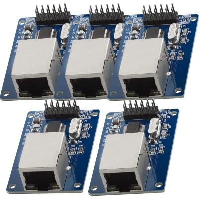 Afbeelding van AZDelivery 5 x ENC28J60 Ethernet Shield LAN Netwerkmodule compatibel met Arduino Inclusief E Book!