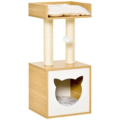 Afbeelding van PawHut Krabpaal met 2 kussens D30 435