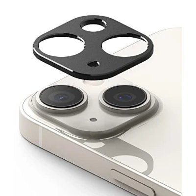 Afbeelding van Ringke Achteruitrijcamerabescherming, compatibel met iPhone 14 Plus, camera, styling achterkant, aluminium frame, krasbestendig, geen interferentie van foto&#039;s en flits, zwart
