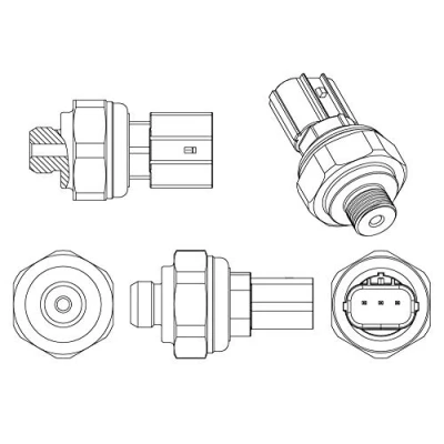 Afbeelding van MAHLE ORIGINAL ASE 10 000P Drukschakelaar 3 HONDA: CR V 3, ACCORD 8 Kombi