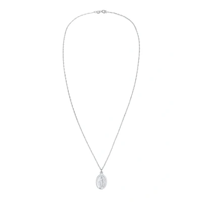 Afbeelding van Elli Halsketting Marienbild Oval 925 Sterling Silber Dames