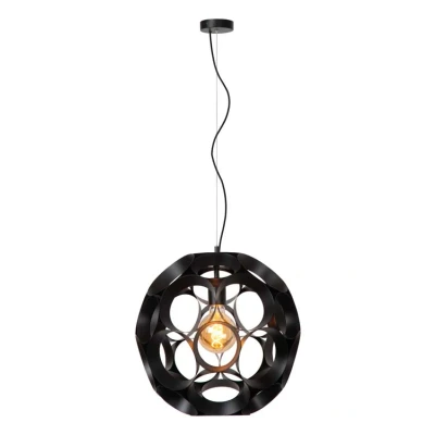 Afbeelding van Lucide HANNELORE Hanglamp Ø 40 cm 1xE27 Zwart