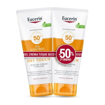 Image de Eucerin Sun Oil Control Dry Touch Gel Cream Coffret SPF 50