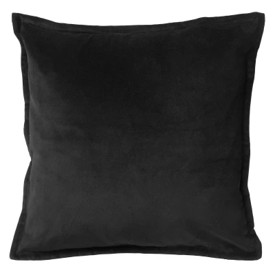 Afbeelding van Dutch Decor CAITH Sierkussen 50x50 cm 100% katoen velvet lekker zacht Raven zwart