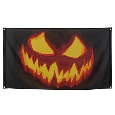Afbeelding van Boland Polyester vlag Creepy Pumpkin Horror