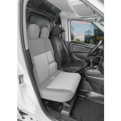 Afbeelding van WALSER 11549 Stoelhoes Grijs Polyester, Kunstleer Voor FIAT: Doblo II Box Body / Estate