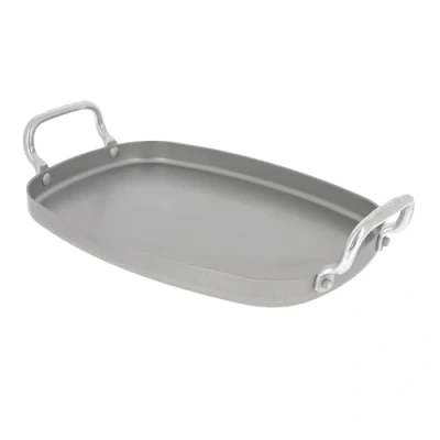 Afbeelding van De Buyer Grillplaat Mineral B Staal Zilver 38 X 26 cm