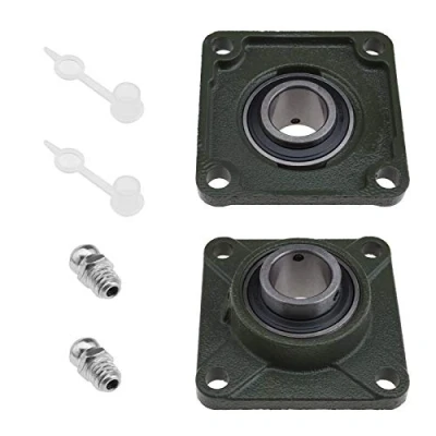 Afbeelding van UCF206 lagers 30 mm met 4 vierkante flensbouten oliemondstuk, zelfuitlijnend voor transportsystemen, landbouwmachines