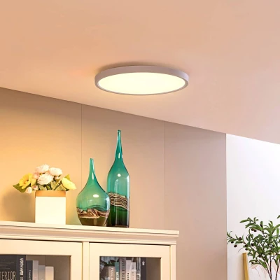 Afbeelding van Lindby Slimme plafondlamp RGB CCT 1licht Kunststof H: 4 cm wit Inclusief lichtbron