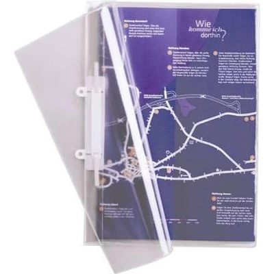 Afbeelding van Durable 2512 251219 Snelhechtmap Transparant DIN A4