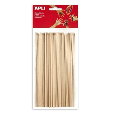 Afbeelding van APLI Kids 50 stuks ronde houten haringen 200 x 3 mm