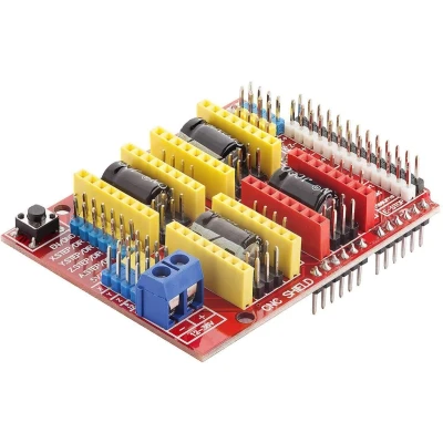 Afbeelding van AZDelivery CNC Schild V3 ontwikkelingskaart voor A4988 stappenmotor driver Stepper 3D printer compatibel met Arduino Inclusief E Book! 1