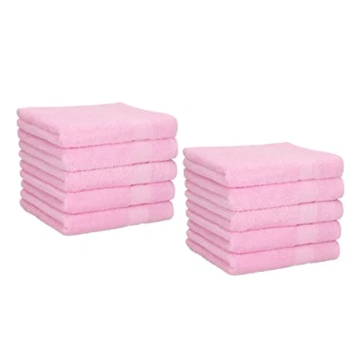Afbeelding van Betz Set van 10 handdoeken washandjes Palermo Afmetingen: 30 x cm Meerdere Kleuren om uit te kiezen Kleur roze