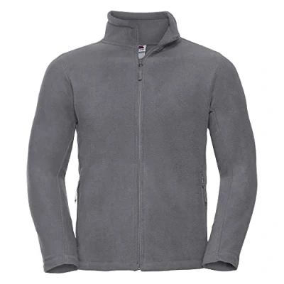 Afbeelding van Russell Heren Full Zip Outdoor Fleece Jacket (Konvooi Grijs) Maat L