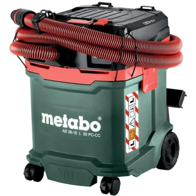 Afbeelding van Metabo AS 36 18 l 30 PC CC 602073850 Accu stofzuiger Zonder accu, lader