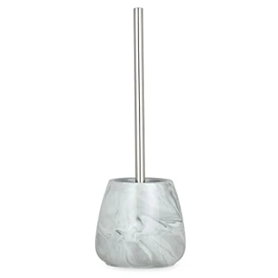 Afbeelding van WC borstel + houder Marble antraciet
