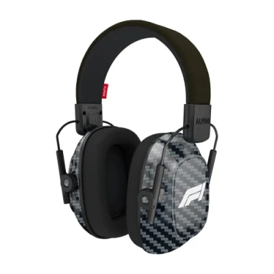 Afbeelding van Racing Pro Oorkap voor volwassenen Formula 1® Premium Gehoorbescherming Verstelbare Oorbescherming met Draagtas 24 dB SNR Carbon