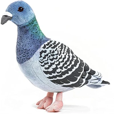 Afbeelding van Uni Toys Stadsduif 20 cm (hoogte) pluche duif, vogel dier