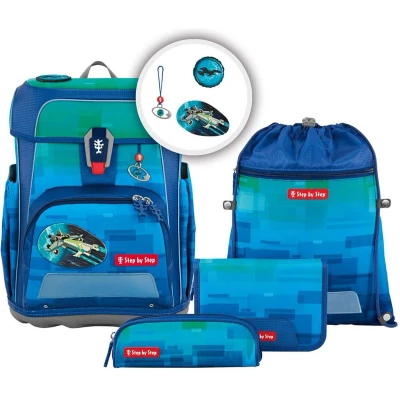 Afbeelding van Step by SET Schooltas voor kinderen, Maat: One Size, Space spike