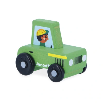 Afbeelding van Janod tractor groen cross roads