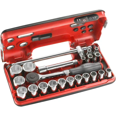 Image de FACOM S.360DBOX4PB Coffret compact 22 pièces 1/2 6 faces avec cliquet à poignée rotative