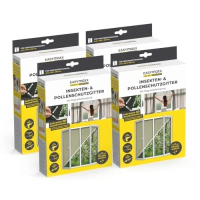 Afbeelding van EASYmaxx klamboe met pollenbescherming set van 4